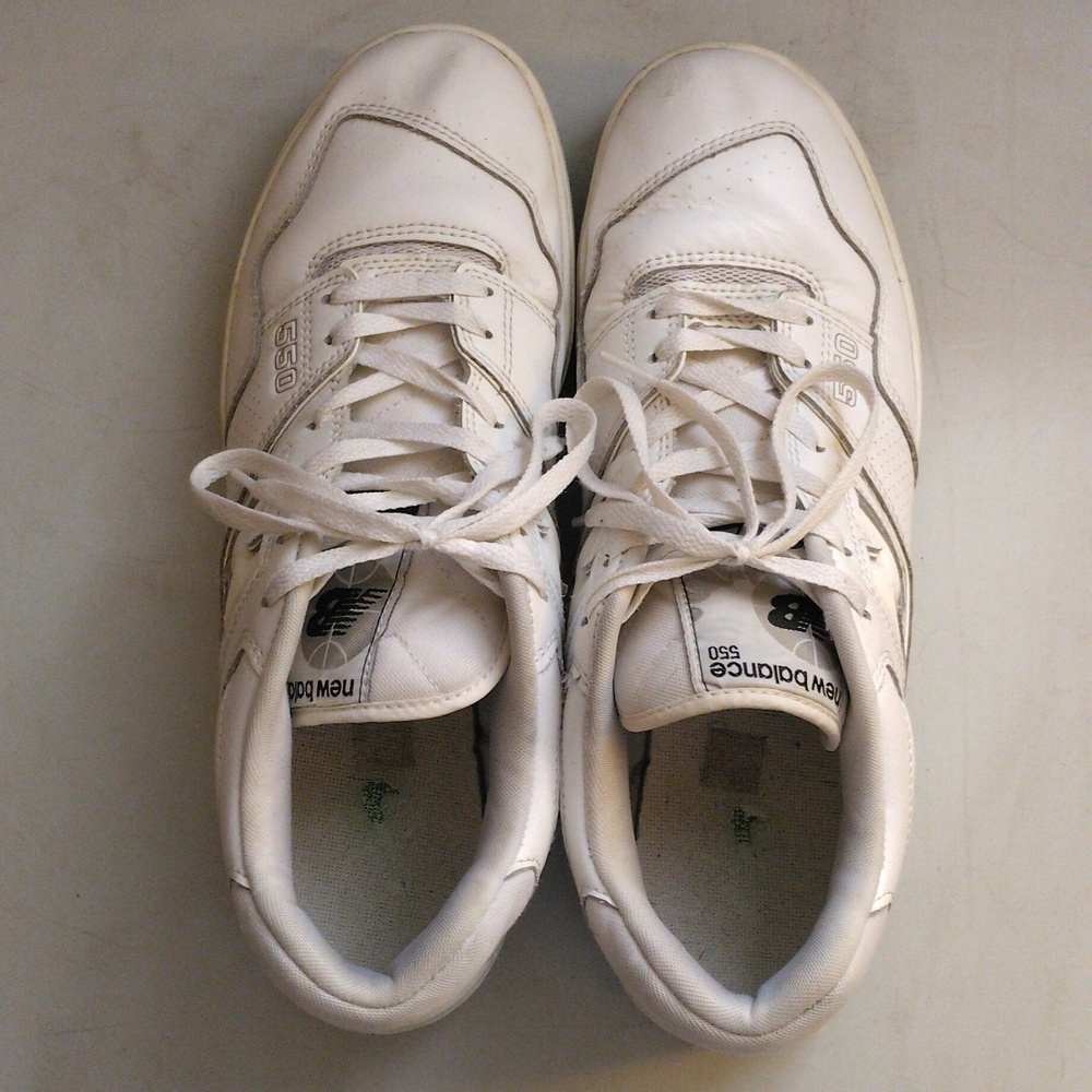 New Balance 550 Size 12 Men's White Grey - Picture 3 of 4